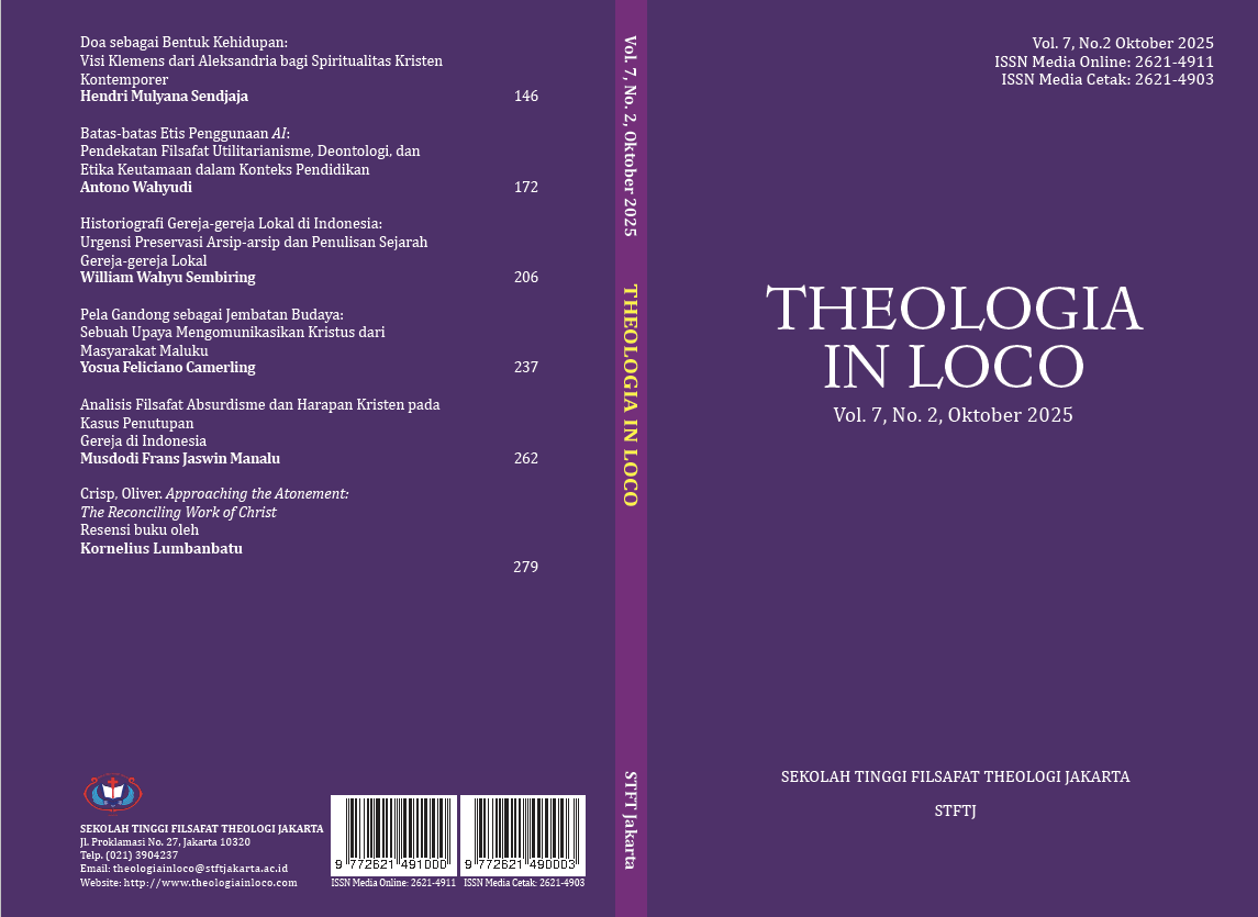 					View Vol. 7 No. 2 (2025): Theologia in Loco
				