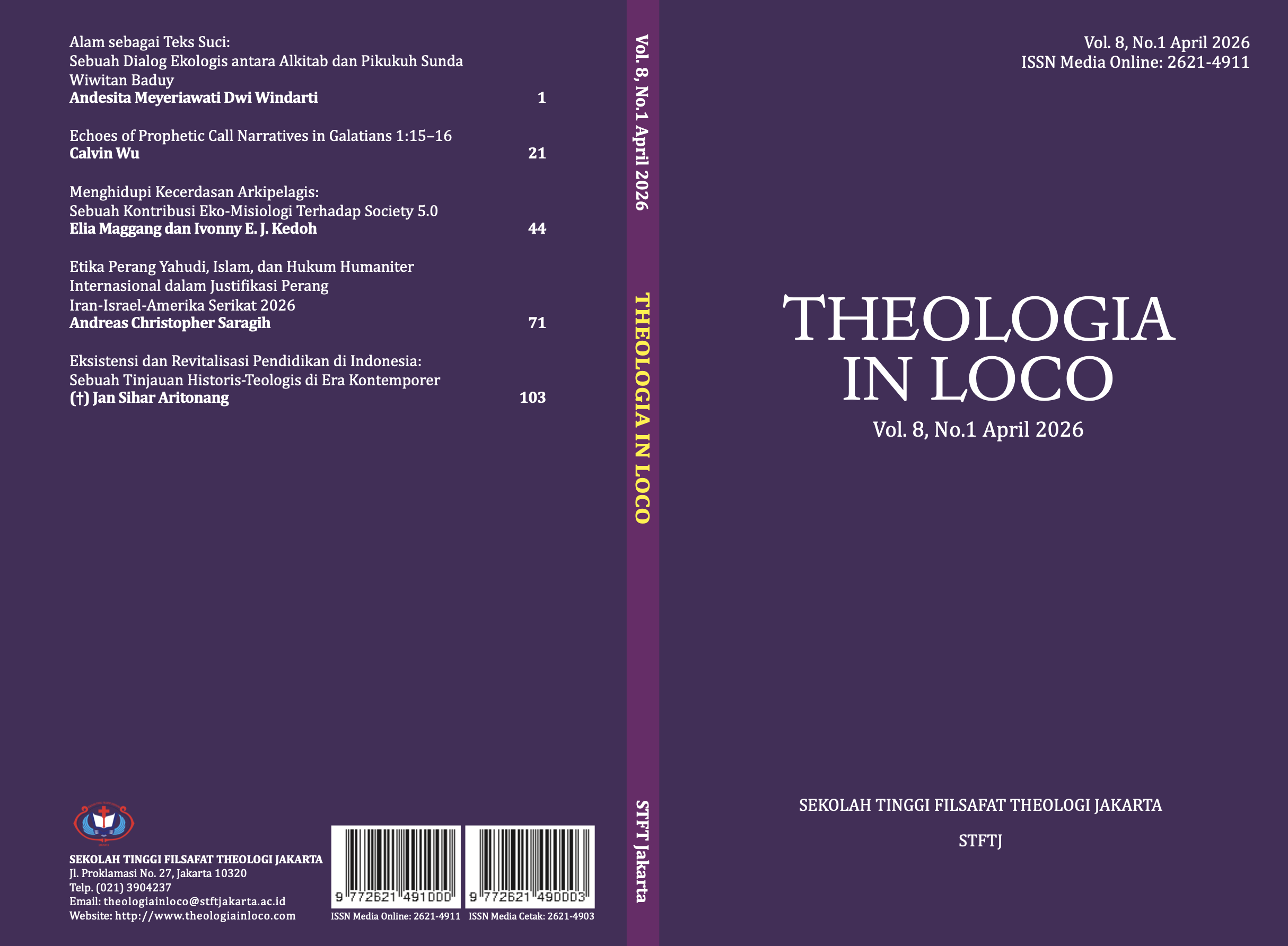 					View Vol. 8 No. 1 (2026): Theologia in Loco
				